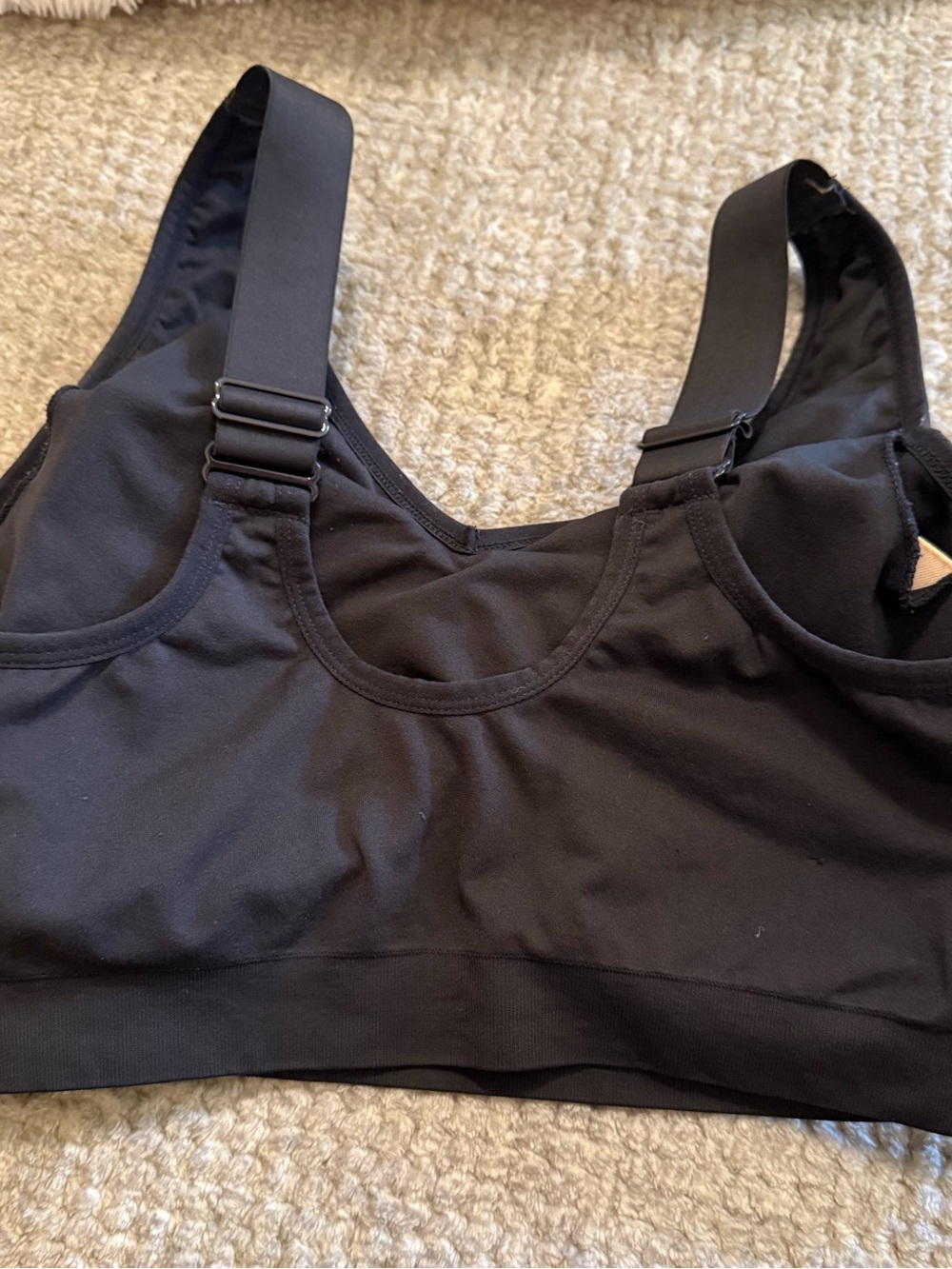 Cacique Seamless V-Neck Bralette - Rust and Black Size 14/16 - Picture 5 of 6